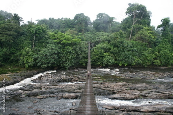 Obraz Mana River Suspension Bridge