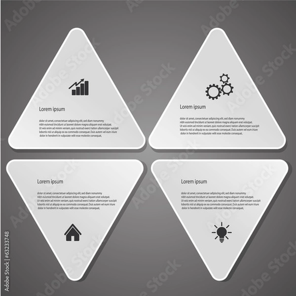 Fototapeta Business Infographic style Vector illustration