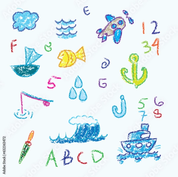 Obraz hand drawn doodle education