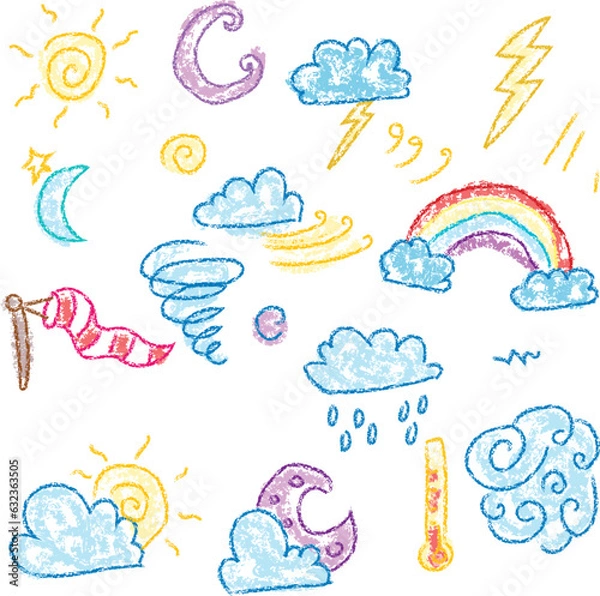 Obraz weather icon set