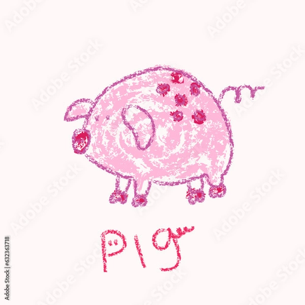 Obraz piggy with a coin