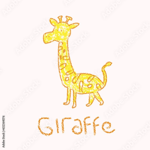 Obraz giraffe illustration