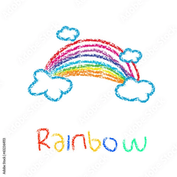 Obraz rainbow and clouds