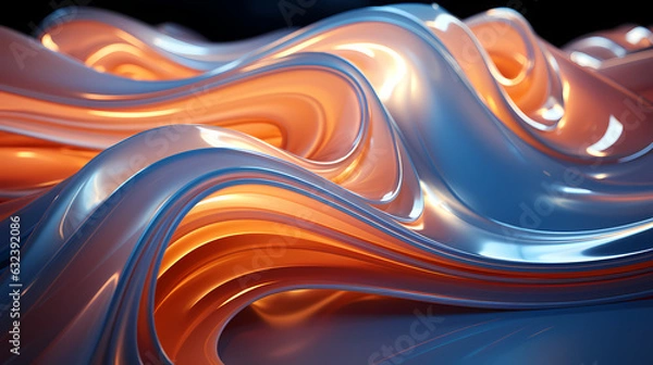 Obraz Luminous Waves: Soft-Focus Pink and Gray Abstraction