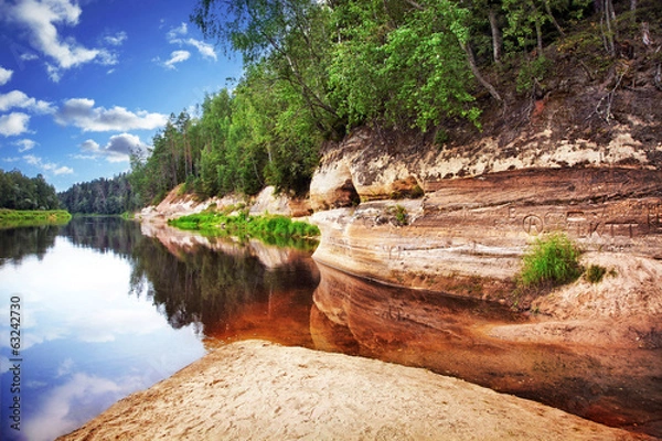 Obraz River at calm day