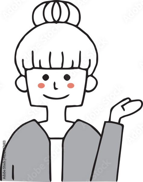 Fototapeta スーツの働く女性　単体