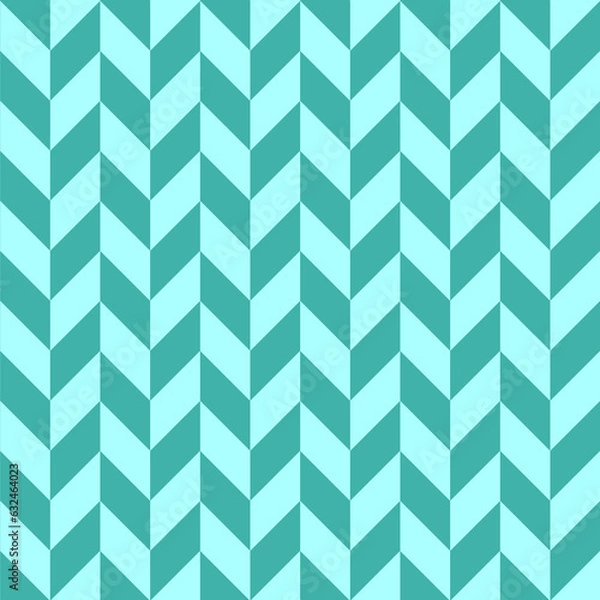 Fototapeta Blue Chevrons seamless pattern background retro vintage design