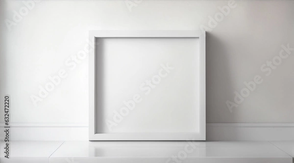 Fototapeta Square canvas framed by Generative AI