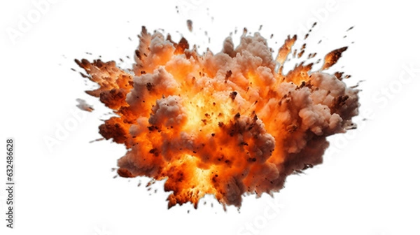 Fototapeta realistic explosion on transparent background.