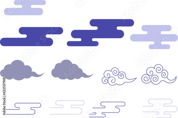 Fototapeta 동양 전통 구름