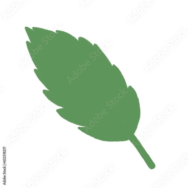 Fototapeta Cute leaf cartoon
