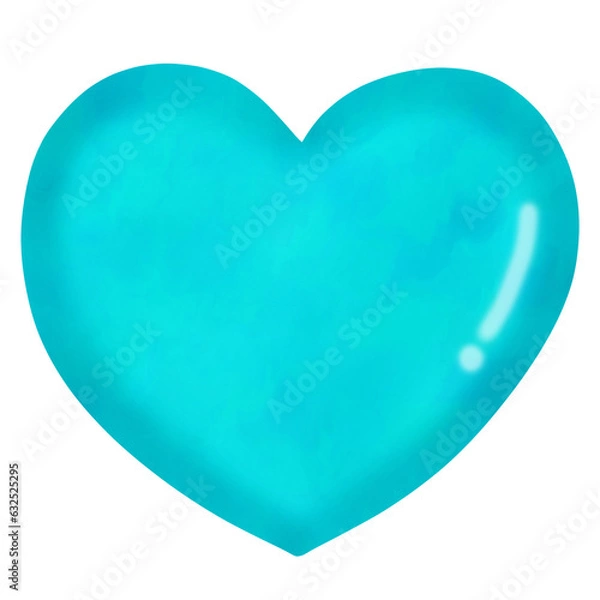 Fototapeta blue heart