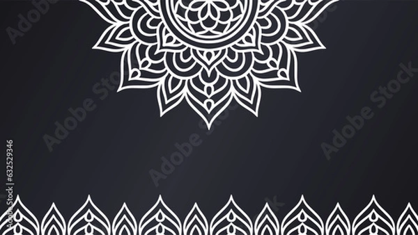 Obraz Mandala round ornament background template