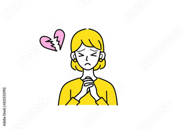 Fototapeta 失恋した女性