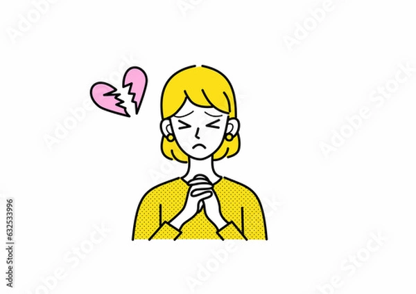 Fototapeta 失恋した女性