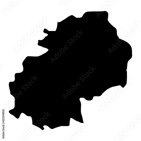 Fototapeta Dhale governorate, administrative division of the country of Yemen. Vector illustration.