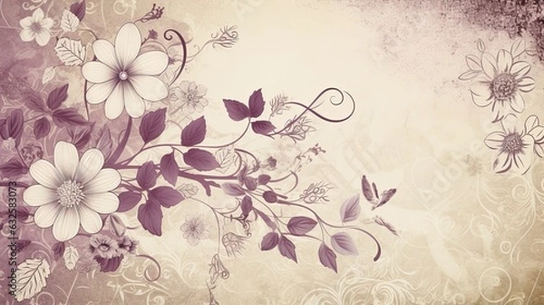 Fototapeta Garden of Wonders - Delicate blooms and entwined vines create an awe-inspiring floral scene