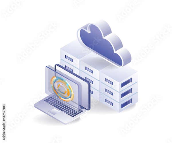 Fototapeta Digital transformation portal button