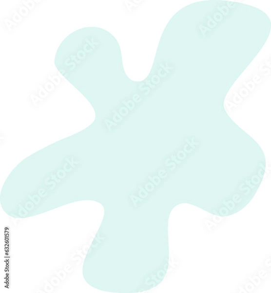 Fototapeta Abstract Playful Smooth Shape Vector Design Element