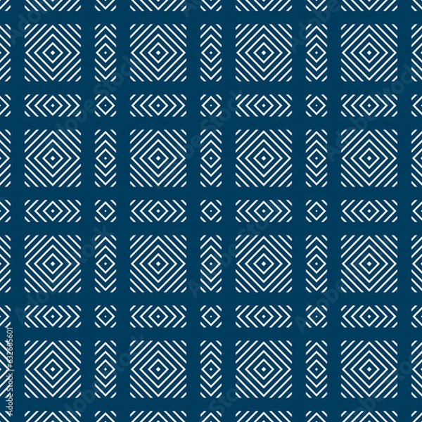 Obraz Seamless abstract geometrical modern shapes print pattern