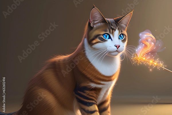 Fototapeta magic and cats