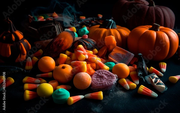 Fototapeta halloween pumpkins