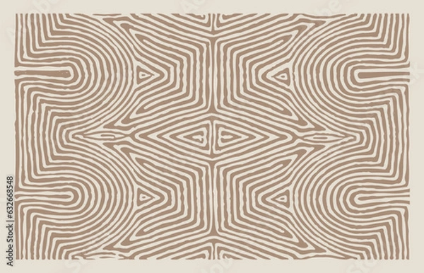 Obraz Abstract Tribe Pattern. Ethnic Tribal Motifs. Geometric Ikat Folklore Ornament. Aztec Style Figure Embroidery. Indian, Scandinavian, Gypsy, Mexican, Folk Pattern Print.