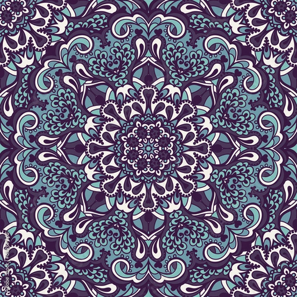 Fototapeta Oriental ornate seamless pattern.