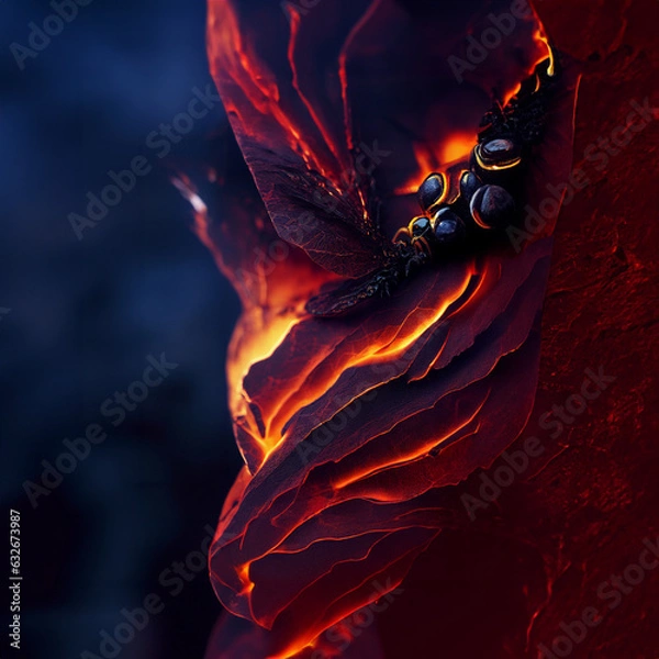 Obraz fire burning in the dark