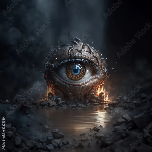 Obraz eye in the dark