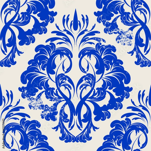 Fototapeta seamless wallpaper. damask pattern. flower background