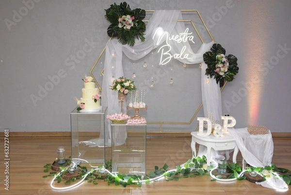 Fototapeta decoración para matrimonios 