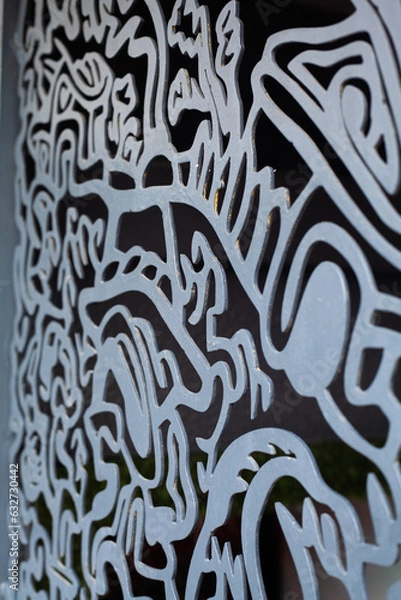 Obraz black and white pattern