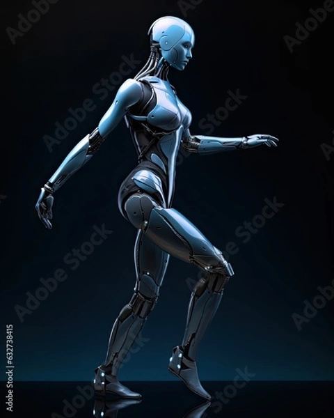 Fototapeta Feminine Humanoid Ballet Dancer.
AI Robotic Android Balerina.