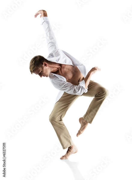 Obraz Caucasian male dancer