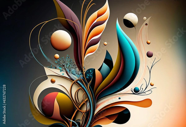 Obraz Abstract Graphic In Multi Colors #2