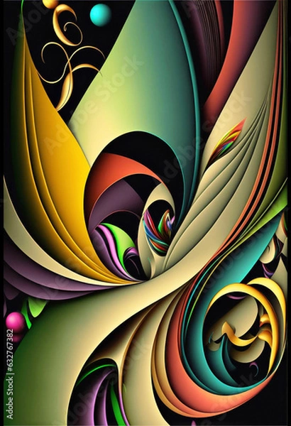 Obraz Abstract Design In Multi Colors #2