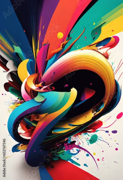 Obraz Abstract Poster In Multi Colors