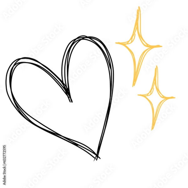 Obraz heart with stars