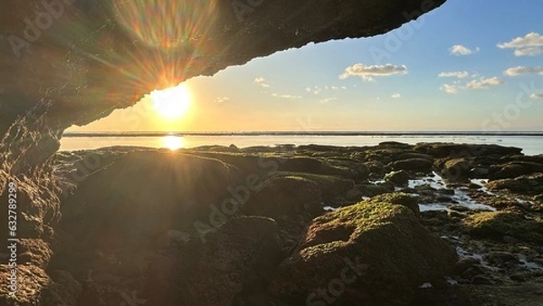 Obraz cave cliff sunset