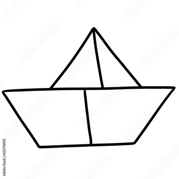 Obraz paper boat icon