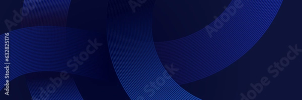 Obraz abstract blue background with geometric lines