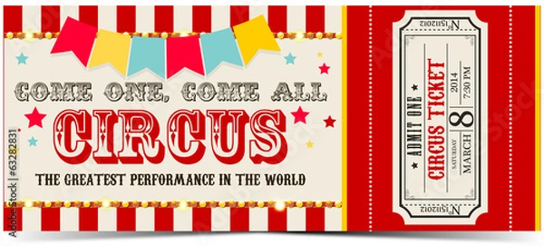 Obraz Bilet do cyrku