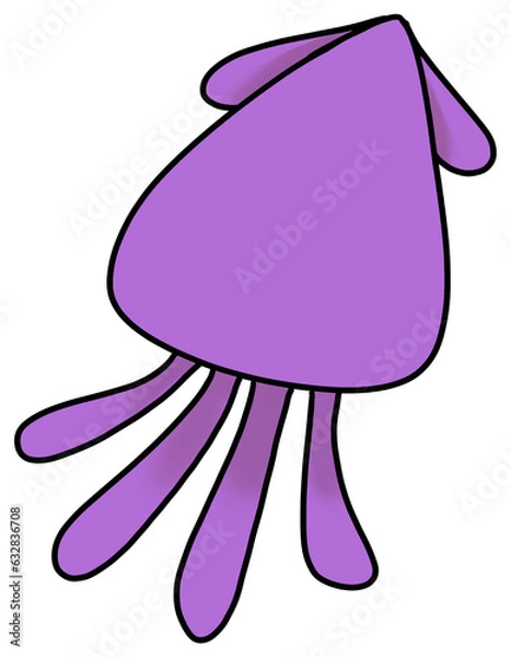Obraz Purple squid 