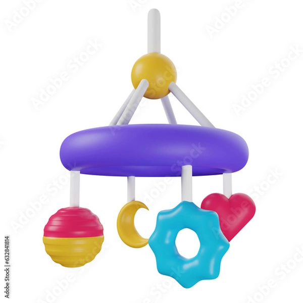 Fototapeta 3D Crib Mobile