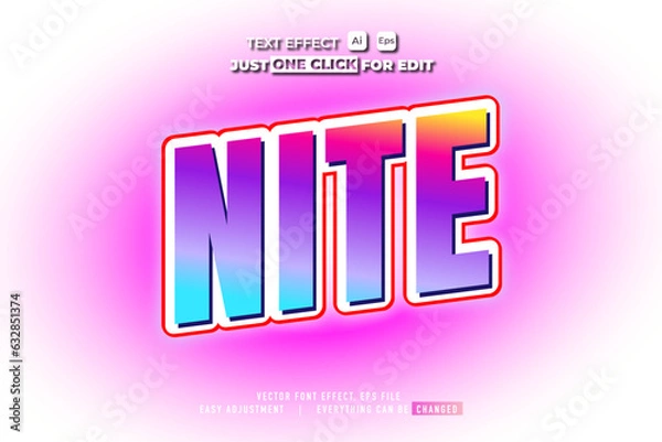 Fototapeta FREE EDITABLE TEXT EFFECT