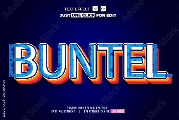 Fototapeta FREE EDITABLE TEXT EFFECT