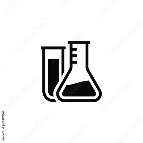 Obraz Erlenmeyer Alchemy icon design trendy, iconic artwork