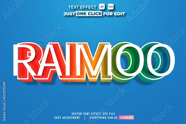 Fototapeta FREE EDITABLE TEXT EFFECT HD