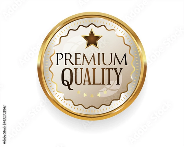 Fototapeta Premium quality golden design badge vector collection